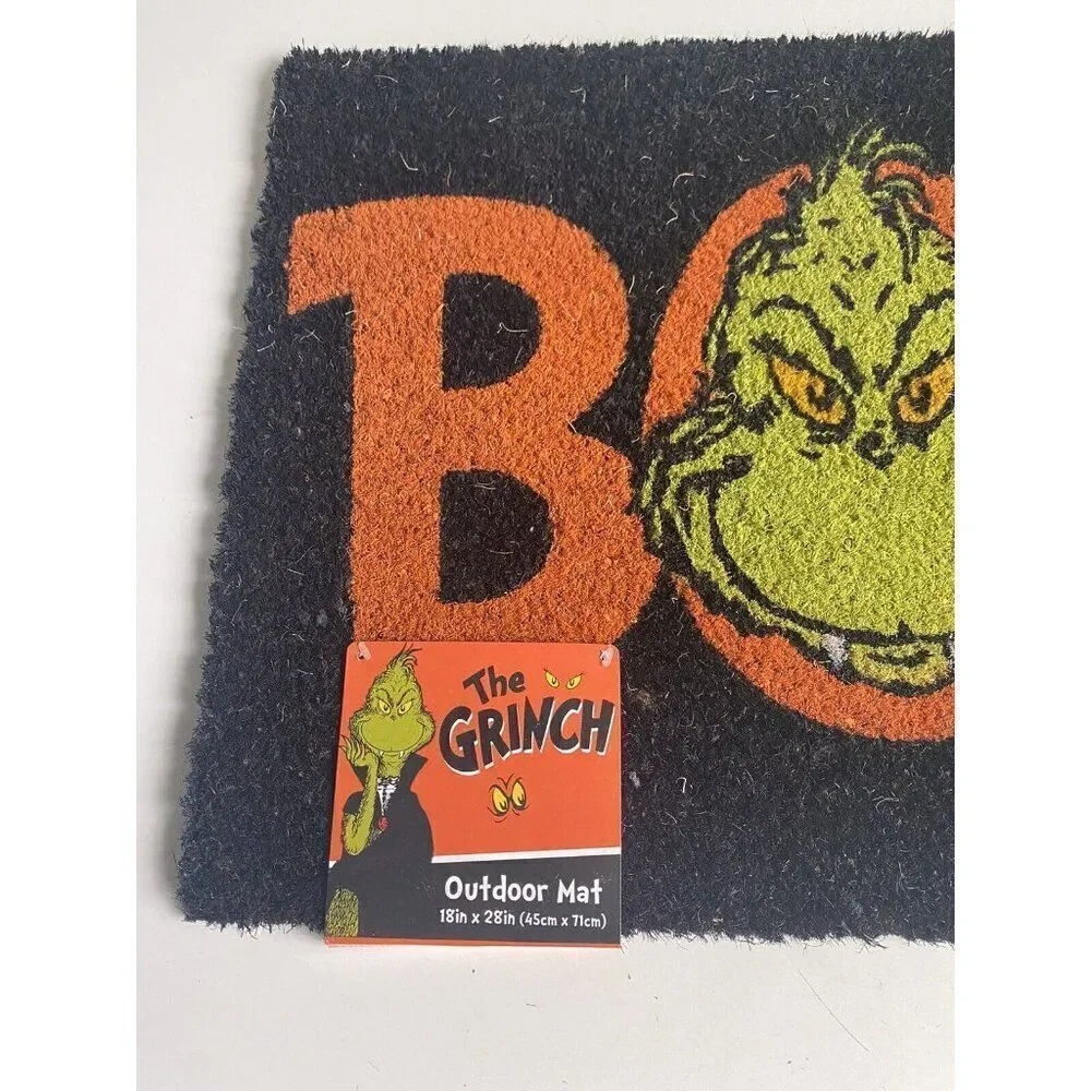 The Grinch Doormat Welcome‎ Coir Mat Porch Halloween Vampire BOO Door Mat NEW